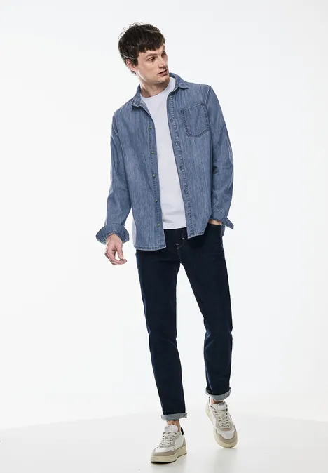 Jeanshemd light blue wash