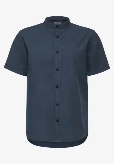 Popelin Hemd marine blue