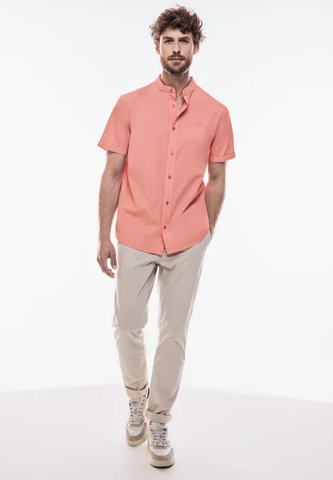 Popeline overhemd summer red