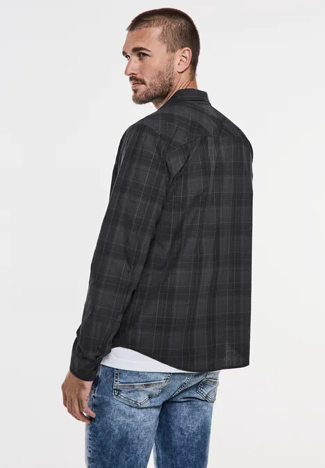 Geruit overhemd Black
