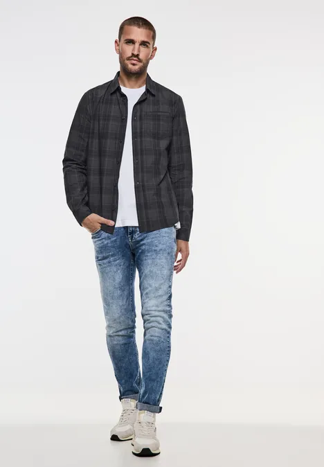 Geruit overhemd Black