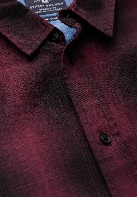Softes Check Hemd dusty red