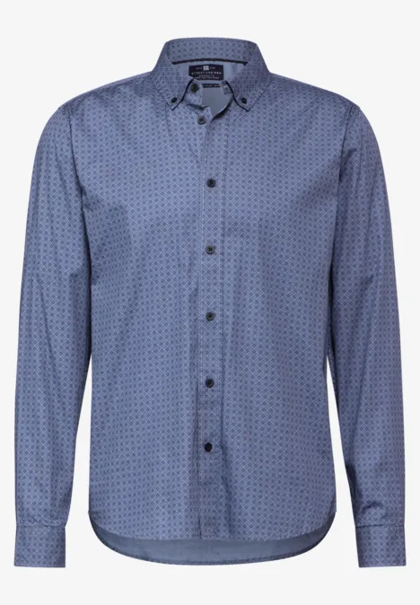 Bedrucktes Hemd city grey