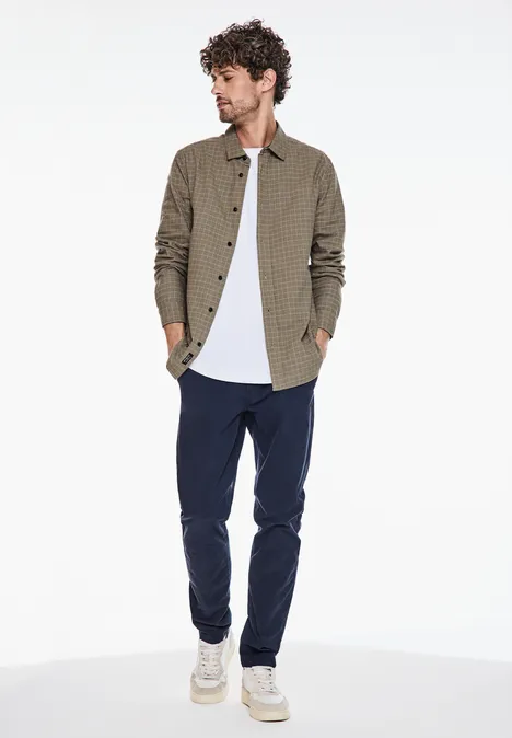 Zacht shirt met patroon cosy beige