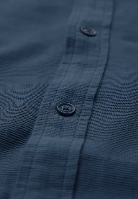 Strukturhemd im Slim Fit infinite blue
