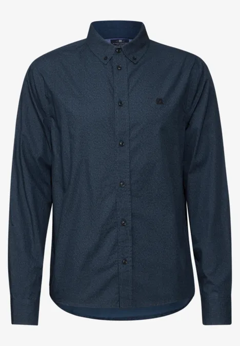 Bedrucktes Hemd infinite blue