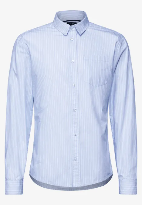 Slim Fit Stretch-Hemd soft blue