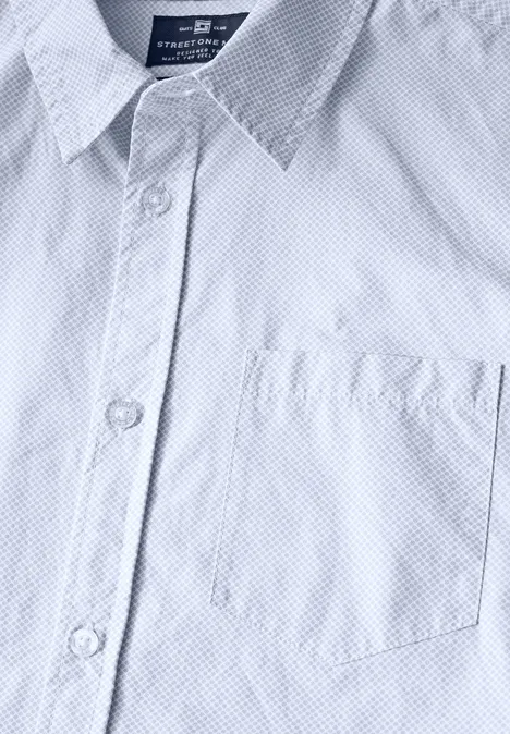 Slim fit overhemd soft blue