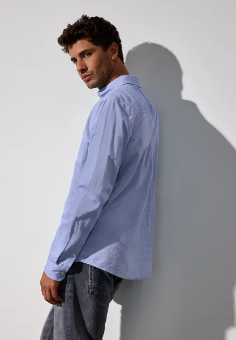 Chemise en chambray soft blue