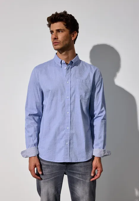 Chemise en chambray soft blue