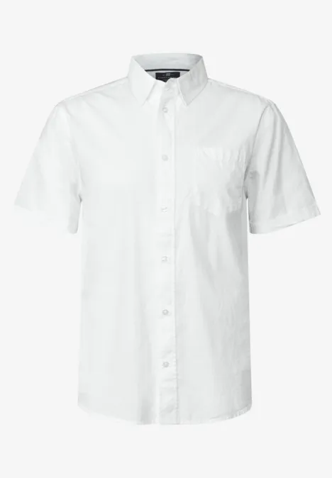Shirt met structuur bright white
