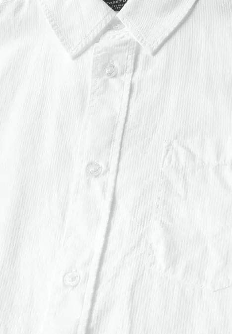 Shirt met structuur bright white