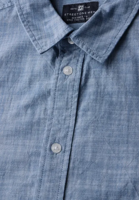 Chambray overhemd nautic chambray