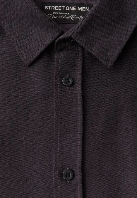 Hemd mit Two-Tone Struktur bordeaux red