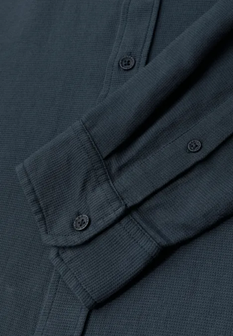 Shirt met piquéstructuur null