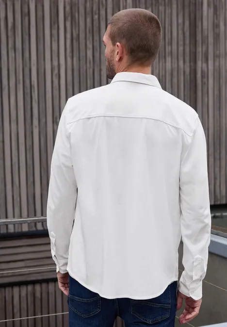 Chemise en jersey bright white Chemise en jersey bright white