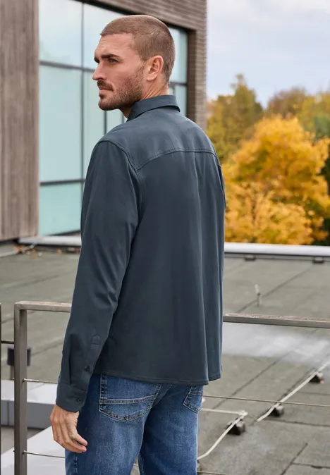 Bequemes Jersey Hemd nocturnal blue Bequemes Jersey Hemd nocturnal blue