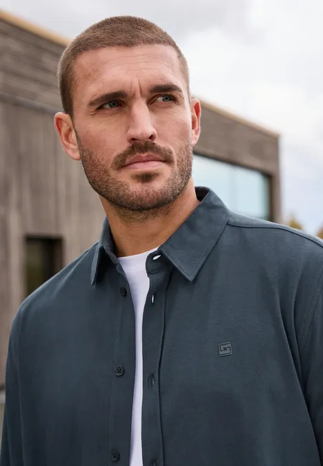 Bequemes Jersey Hemd nocturnal blue Bequemes Jersey Hemd nocturnal blue