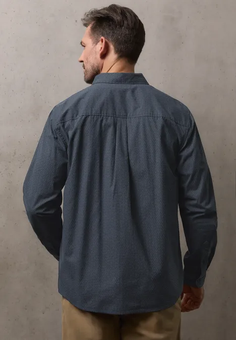 Popeline Hemd dark ink blue Popeline Hemd dark ink blue