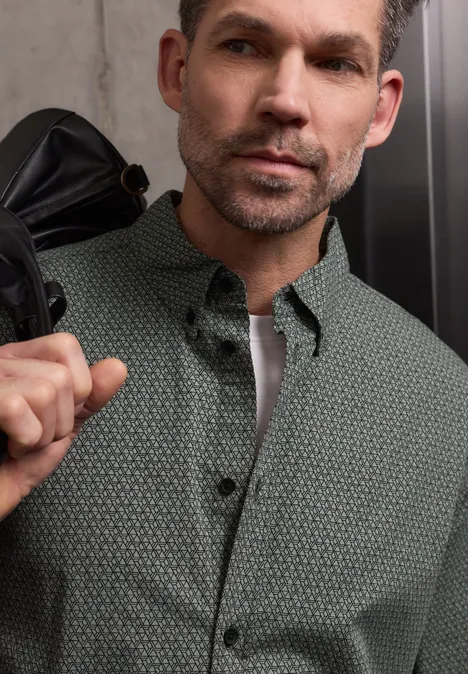 Popeline Hemd dusty mint Popeline Hemd dusty mint