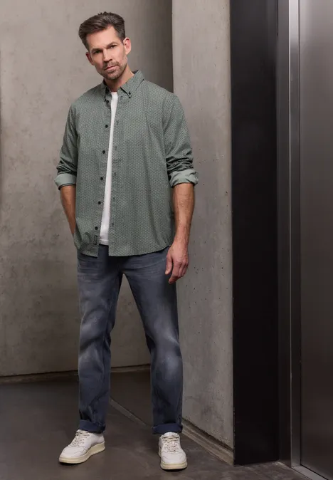 Popeline Hemd dusty mint Popeline Hemd dusty mint