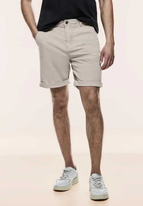 Short chino coupe droite light sand beige