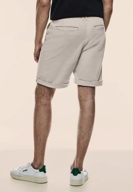 Short chino coupe droite light sand beige