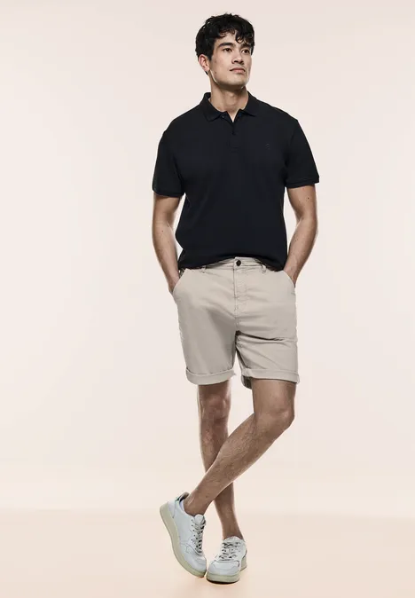 Short chino coupe droite light sand beige