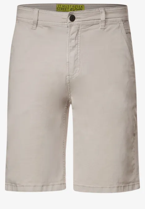 Short chino coupe droite light sand beige