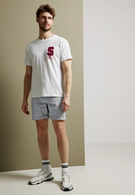 Short chino coupe droite cool grey