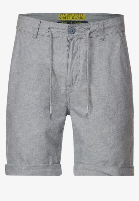 Short chino coupe droite cool grey