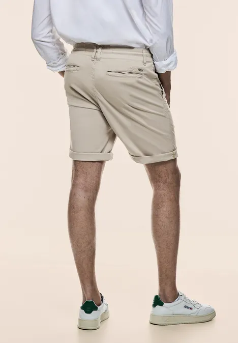 Short chino coupe décontractée light sand beige