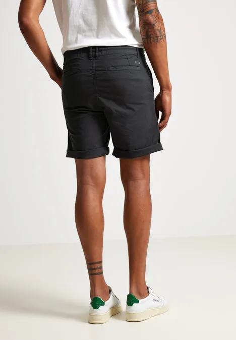 Short chino coupe décontractée dark ash grey