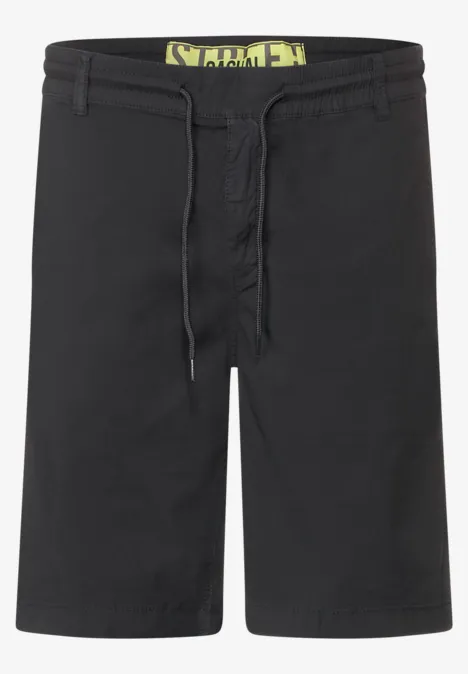Short chino coupe décontractée dark ash grey