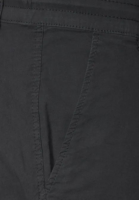 Short chino coupe décontractée dark ash grey