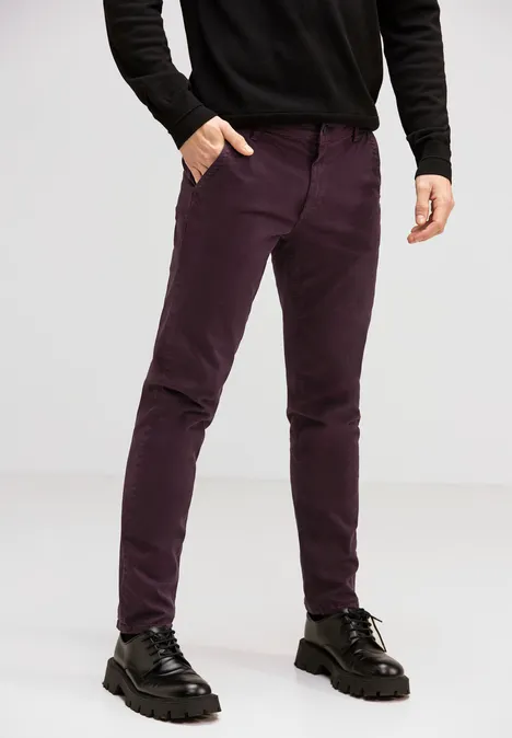 Comfort Chino ink red
