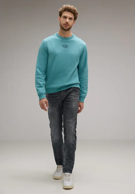 Jean used coupe droite dark grey coloured backside
