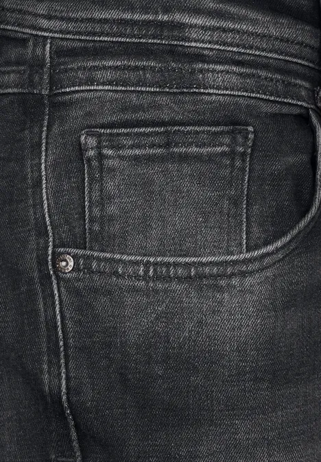Jean used coupe droite dark grey coloured backside