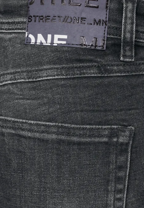 Jean used coupe droite dark grey coloured backside