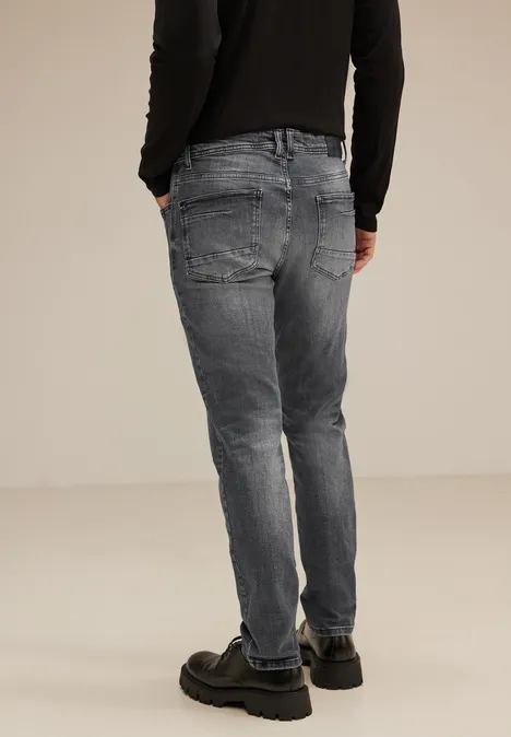 Jean coupe droite gris mid grey wash
