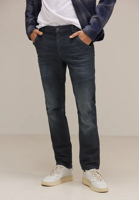 Regular Fit Jeans dark blue coated