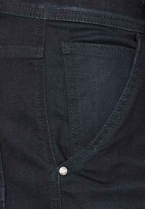 Jean coupe droite dark blue coated