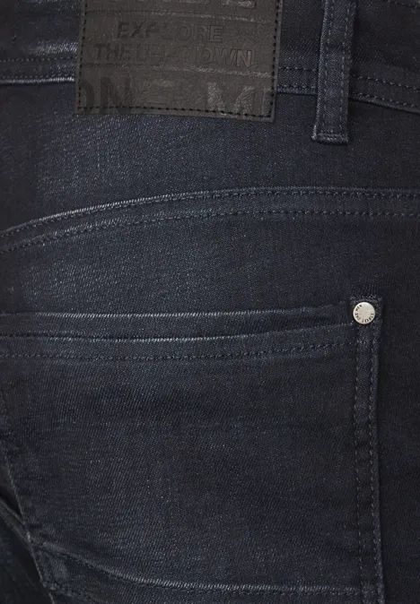 Jean coupe droite dark blue coated