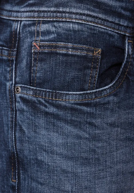 Jean coupe super slim indigo blue random wash