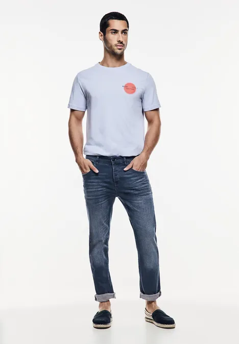 Jean coupe droite dark blue wash