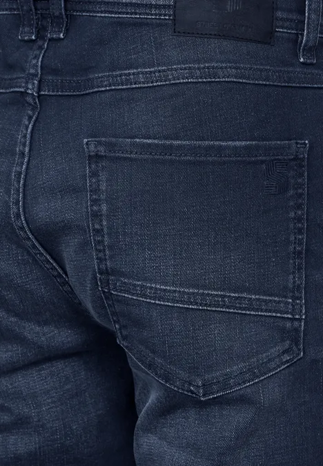 Jean coupe droite dark blue wash