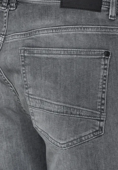 Jean coupe droite gris mid grey wash
