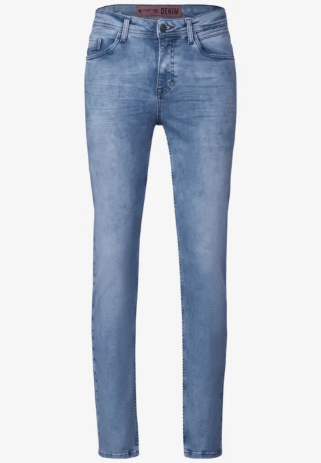 Jean bleached coupe slim light blue wash