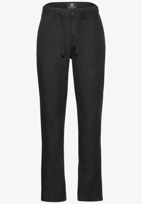 Leinenhose Black