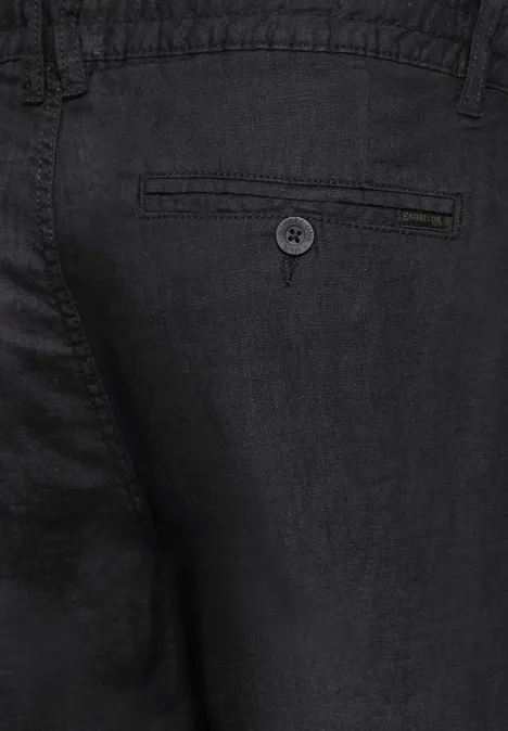 Leinenhose Black